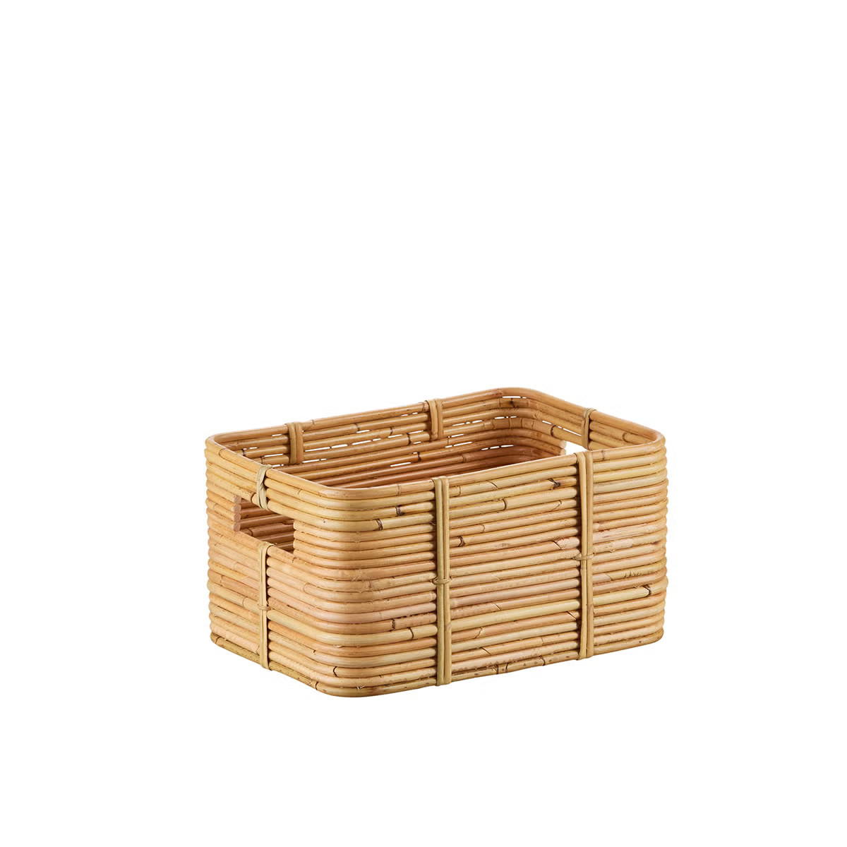 The Container Store Reeded Rattan Bin | The Container Store