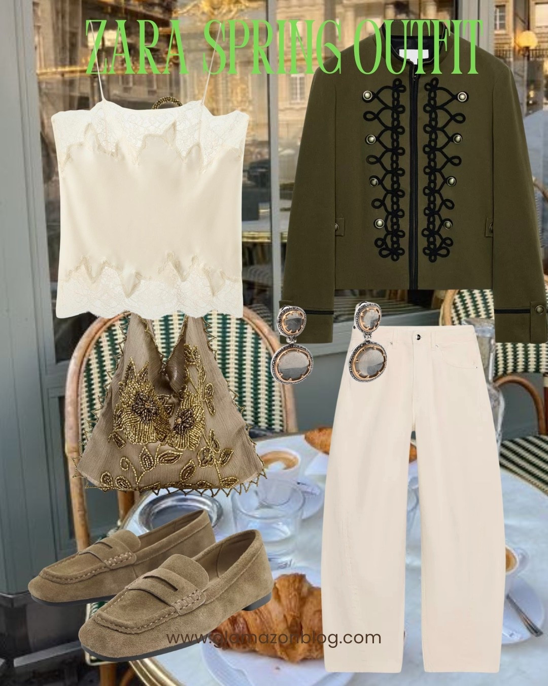 Zara blazer, cream jeans, Zara jeans, sequin bag, suede loafers 

#LTKuk #LTKspring #LTKeurope