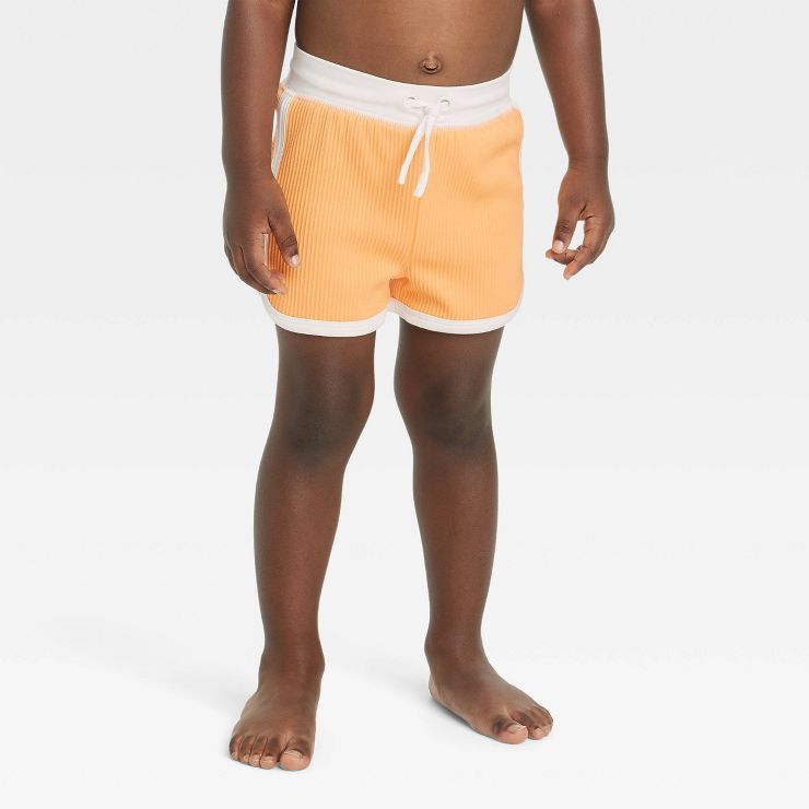 Baby Boys' Swim Shorts - Cat & Jack™ Orange | Target