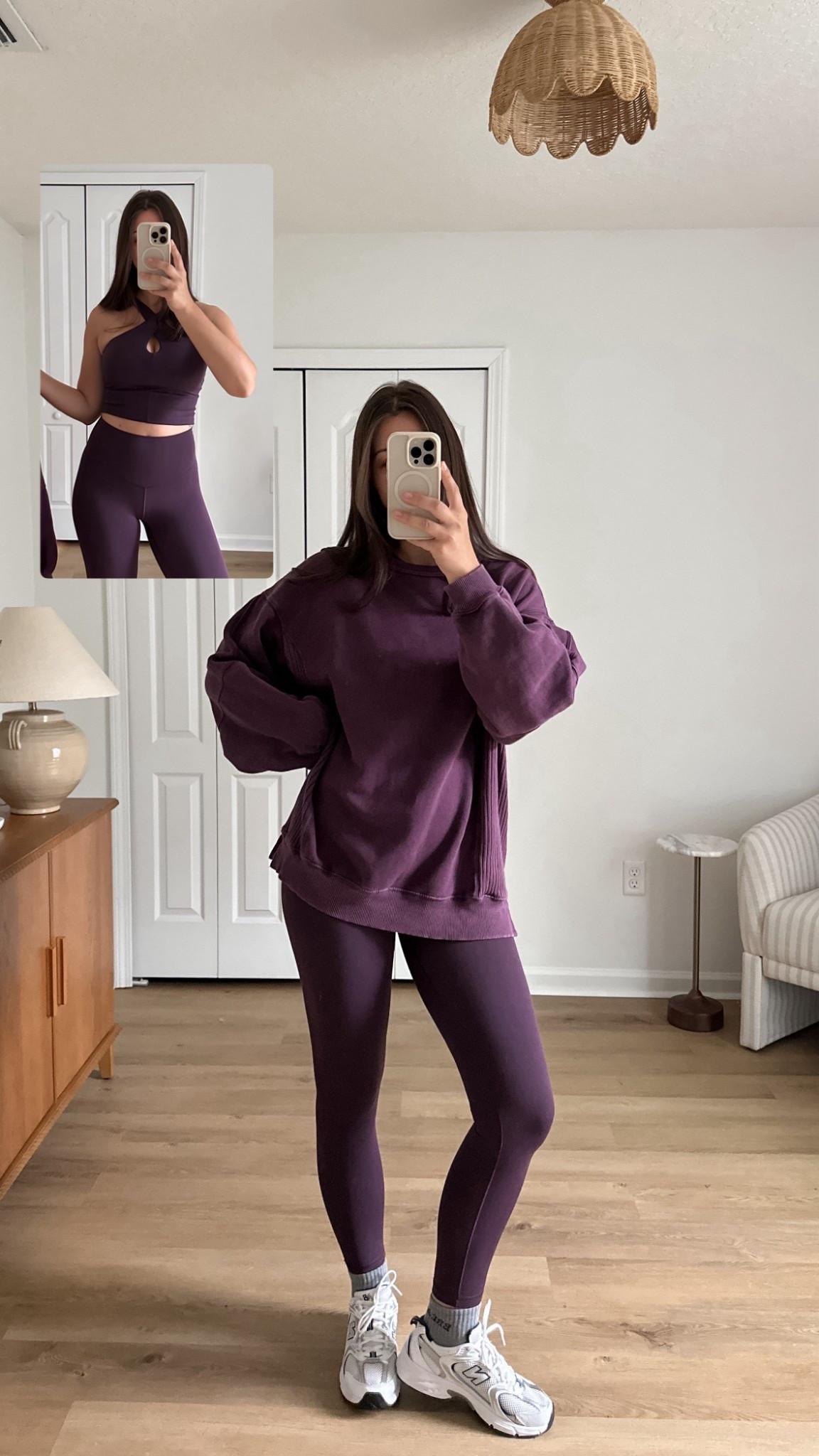 Monday walk look! 👟 25-40% off today! wearing xs leggings, medium top, small sweatshirt, and sneakers run 0.5 size big 

#LTKSaleAlert #LTKActive #LTKSeasonal