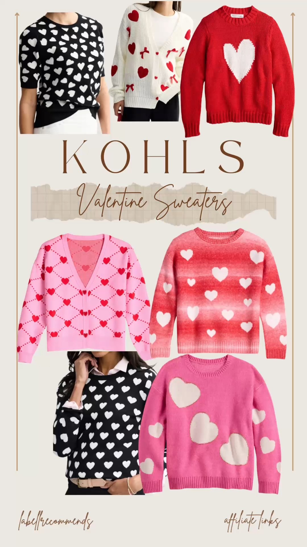 ❤️ Cozy V-Day vibes in the cutest Valentine’s Day sweaters (all Kohl’s finds!) 💘 These affordable, romantic outfits are perfect for date night, Galentine’s plans, or gifting your bestie
 
 #LTKUnder50 #ValentinesDayStyle
#ValentinesDay, #ValentinesOutfit, #ValentinesStyle, #LTKUnder50, #LTKStyleTip, #SweaterWeather, #OutfitInspo, #ValentineLooks  ￼

Valentines Day sweaters, Kohls Valentine’s outfit, heart sweater, cozy Valentine’s Day outfit, Valentine’s Day fashion, affordable Valentine’s style, valentine fashion finds, Valentine’s Day gifts for her, Valentine’s date night outfit, seasonal sweaters for V-Day, galentine outfits

#LTKFindsUnder50 #LTKSeasonal