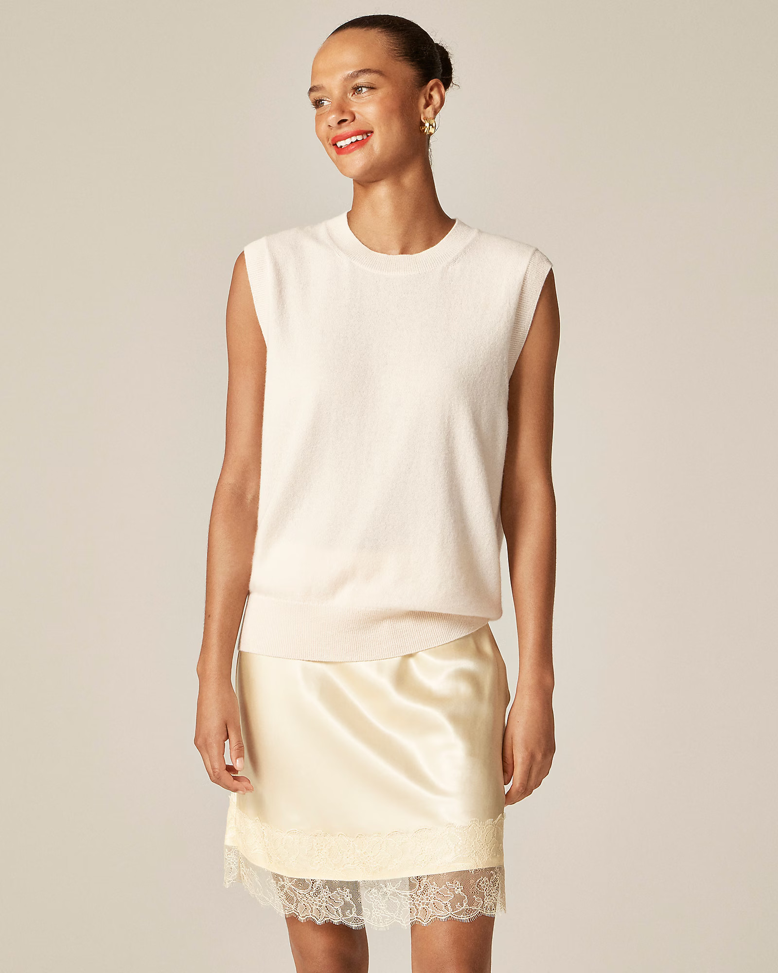 Cashmere relaxed sweater-vest | J. Crew US