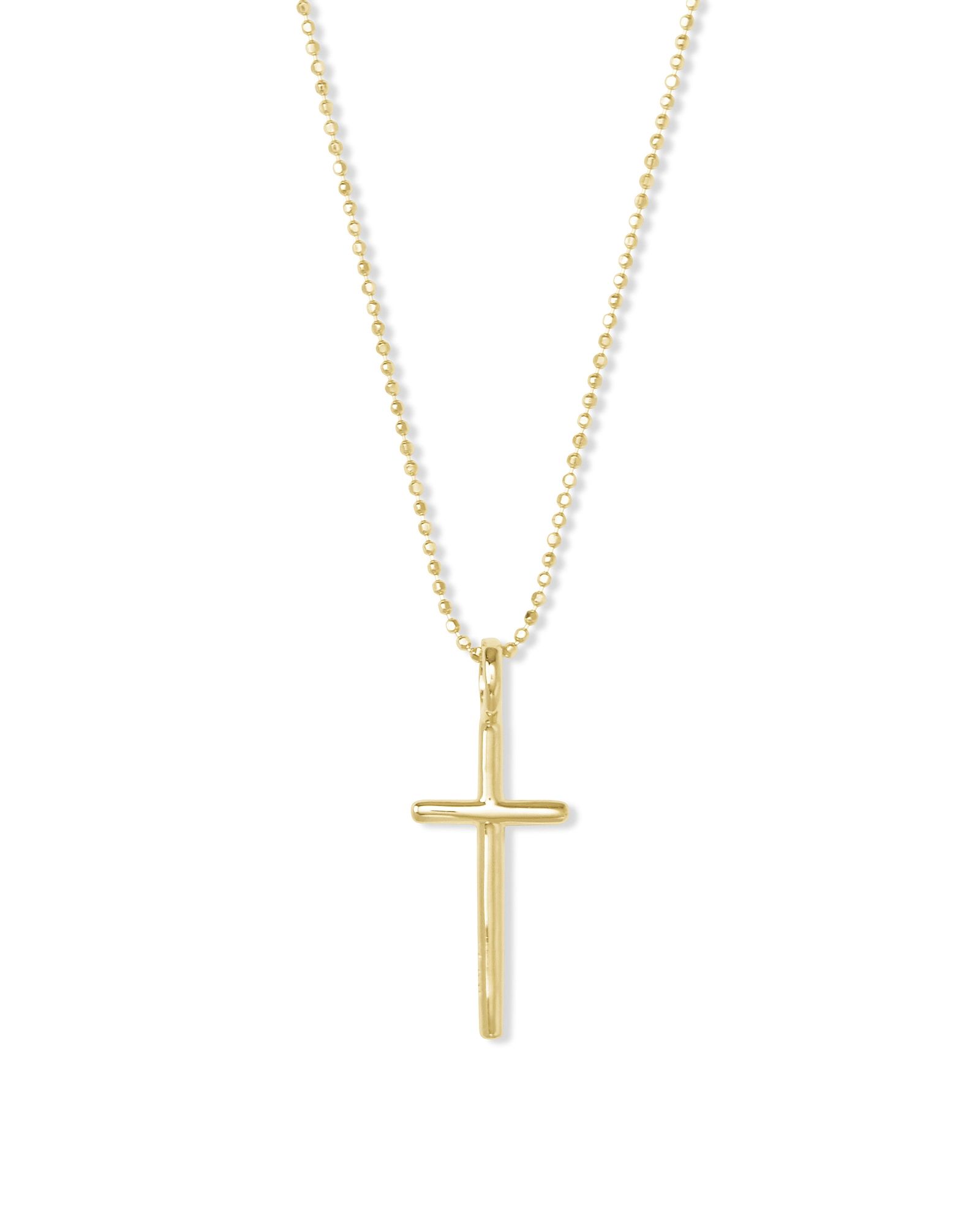 Cross Charm Pendant Necklace 18k Gold Vermeil | Kendra Scott | Kendra Scott