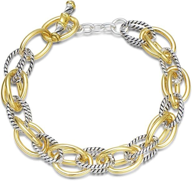 Bracelet Designer Brand Inspired Antique Women Jewelry Cable Wire Vintage Valentine | Amazon (US)
