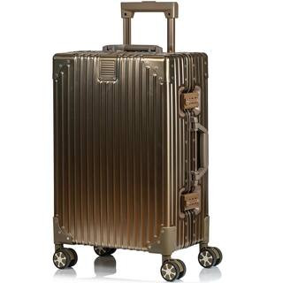 CHAMPS Elite 21 in. Titanium Gold Aluminum Luggage Carry-on with Spinner Wheels S1051C-TIT.GOLD -... | The Home Depot