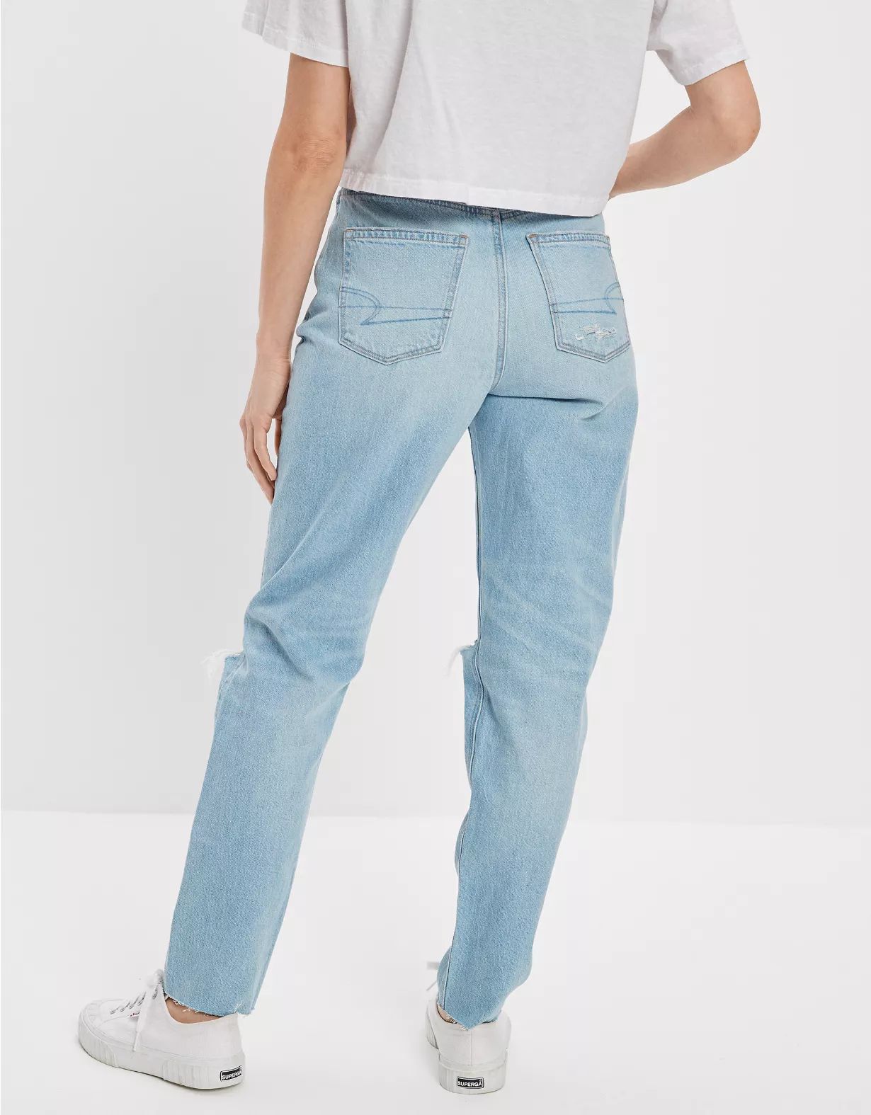 AE x The Jeans Redesign Ripped Mom Jean | American Eagle Outfitters (US & CA)