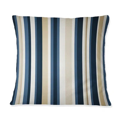 Classic Beige And Blue Elegance Striped Pattern - Striped Printed Throw Pillow | Wayfair North America