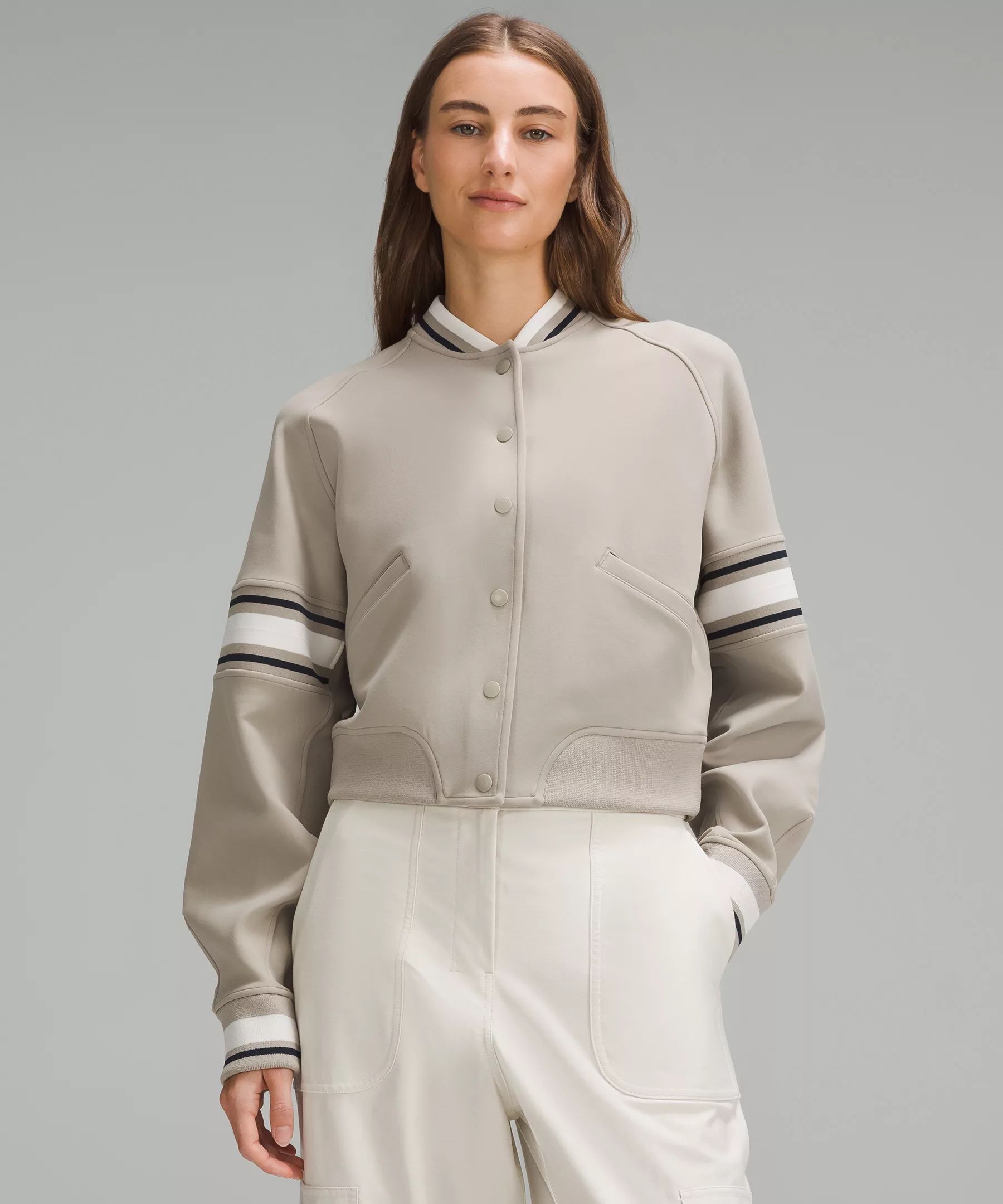 Snap-Front Varsity Jacket | Women's Hoodies & Sweatshirts | lululemon | Lululemon (US)