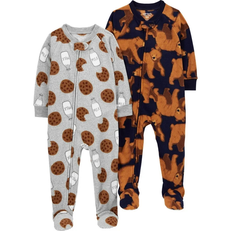 Carter's Child of Mine Toddler Boy Pajama Sleeper, 2-Pack, One-Piece, Sizes 12M-5T - Walmart.com | Walmart (US)
