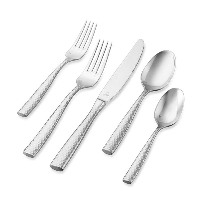 Fortessa Lucca Faceted Flatware Sets | Williams-Sonoma