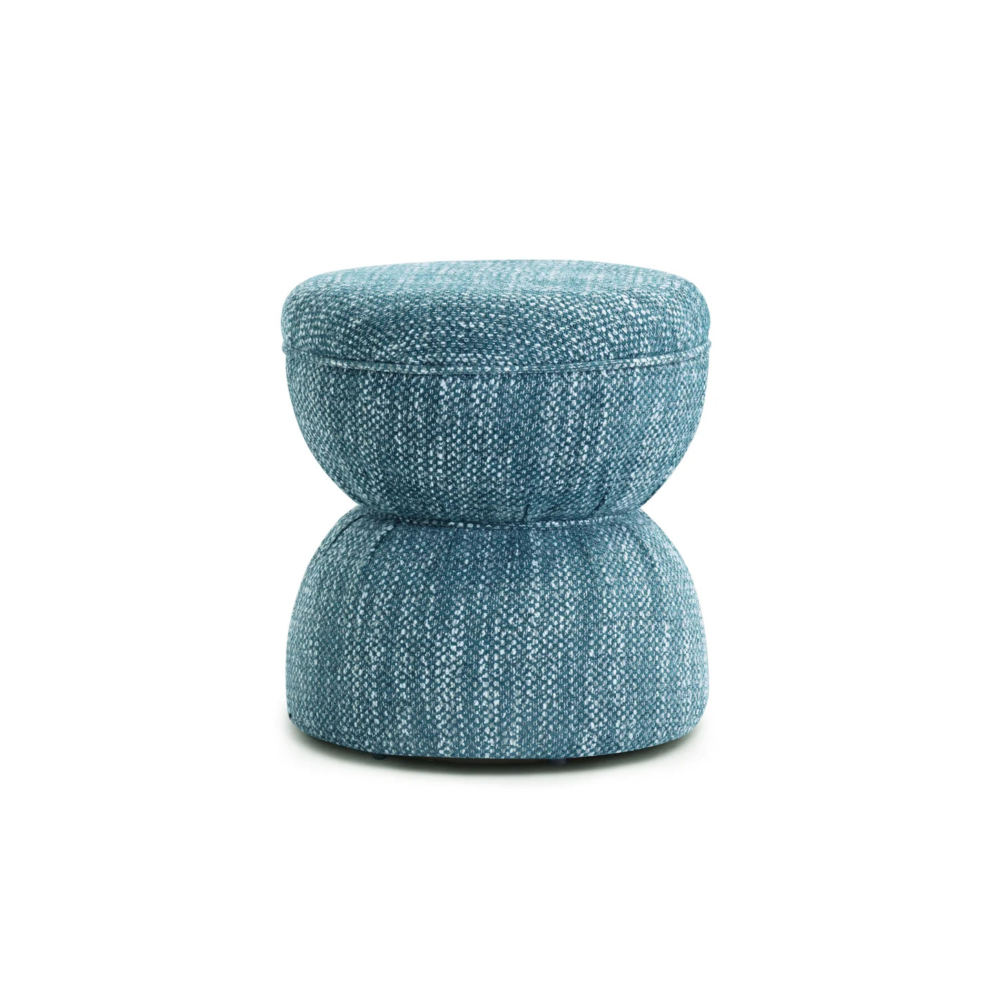 Tomlin Ruched Performance Fabric Game Ottoman | TOV Furniture