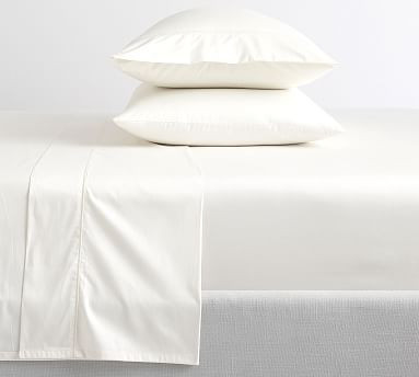PB Organic 350-Thread-Count Sateen Sheet Set | Pottery Barn (US)