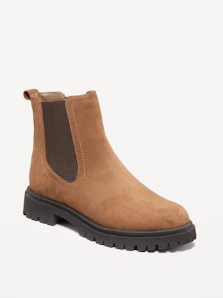 Chunky Heel Chelsea Boot | Old Navy (US)