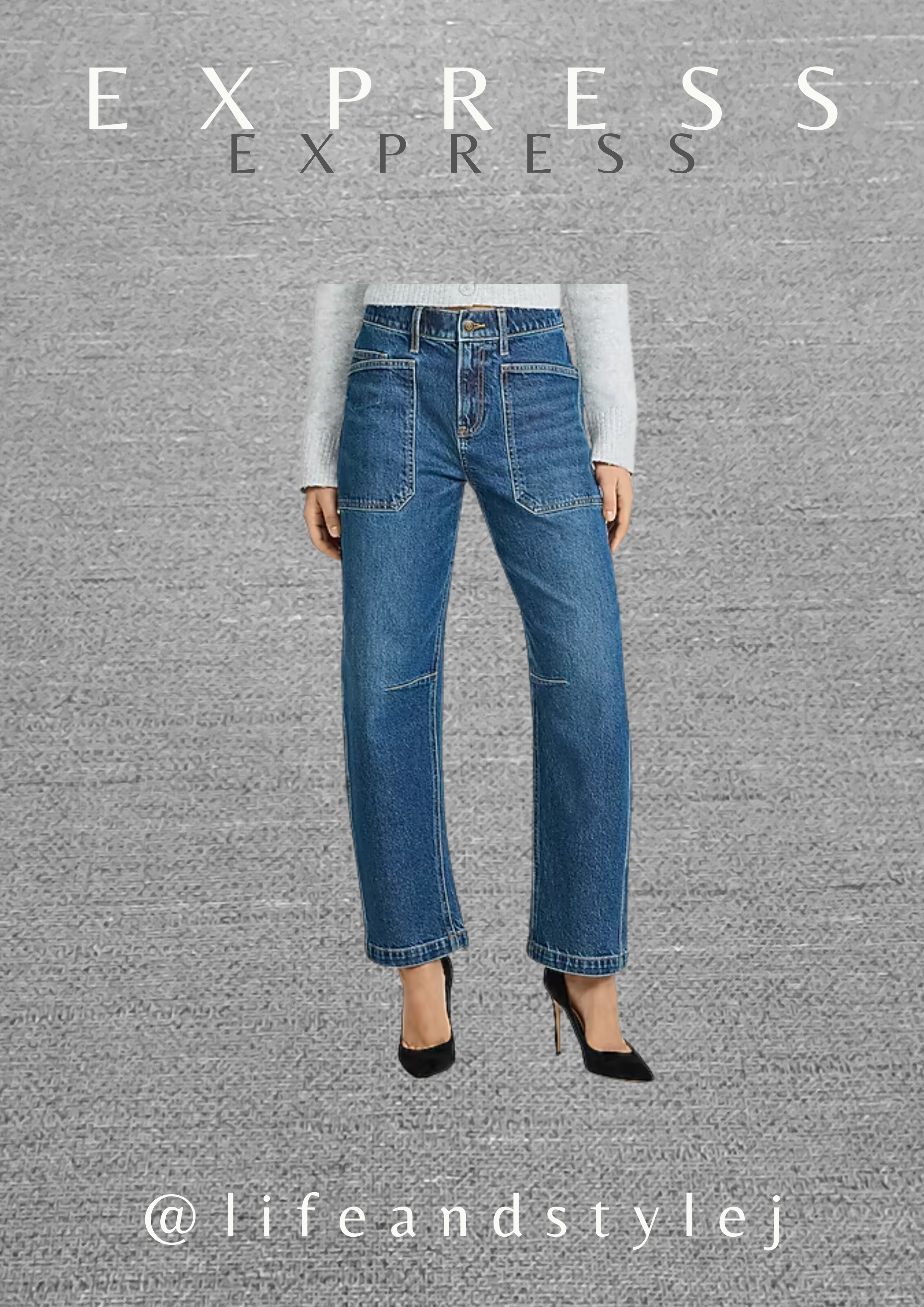 The Express mid rise medium wash utility barrel jeans offer a modern shape that feels effortless for midlife ageless fashion. Balance the relaxed fit with a fitted tee or soft knit, add a tailored jacket for structure, and finish with sleek shoes for an easy everyday look that feels current and confident. #MidlifeFashion #AgelessStyle #DenimTrends #EverydayOutfits #ExpressStyle  

 #LTKSeasonal #LTKOver40 #LTKFindsUnder100