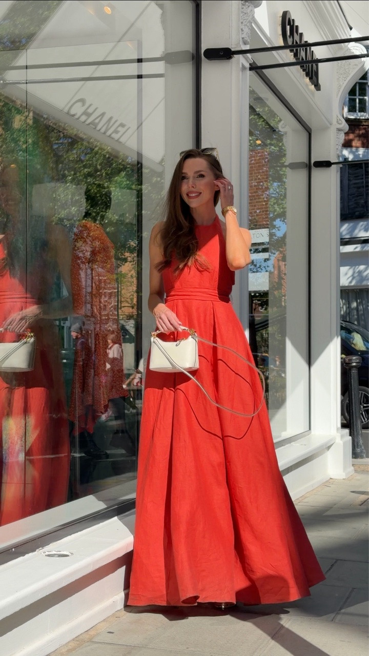For this look, I styled a coral-red maxi dress from Reiss, featuring a beautifully full skirt and a light, linen-like texture that gives it an effortless, summery feel. I paired it with ivory heels finished with a subtle gold heel for a touch of elegance, along with my Ralph Lauren Mini Blaike Nappa Leather Shoulder Bag, which adds a timeless element. To complete the outfit, I chose classic Louis Vuitton sunglasses for a hint of gold. It’s one of those outfits that feels refined and thoughtfully put together, with a few investment pieces woven in. For reference, I’m typically a UK size 6 and 5’4.

#LTKxRalphLauren #LTKuk #LTKspring