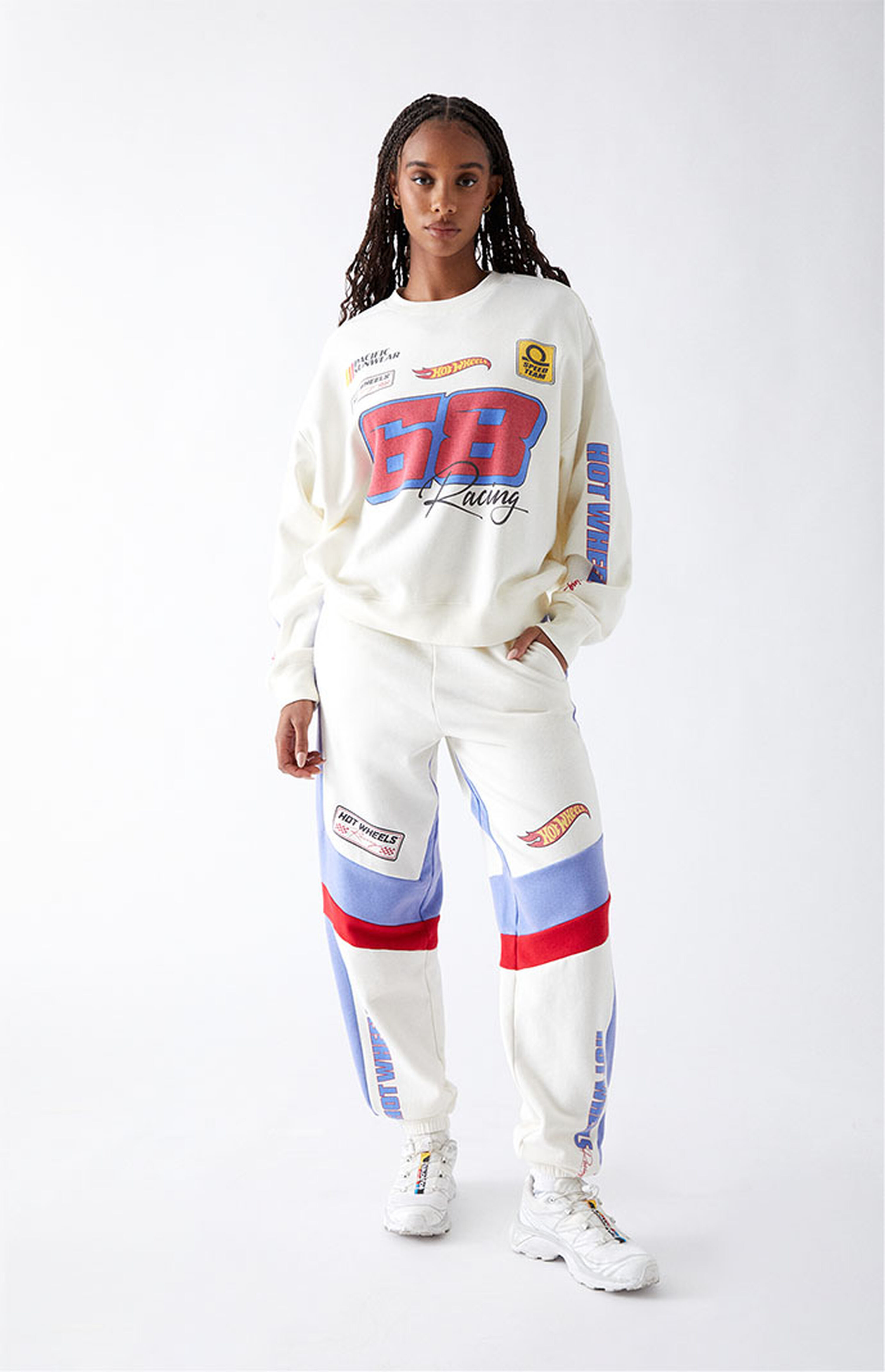 Hot Wheels Circuit Racing Crew Neck Sweatshirt | PacSun