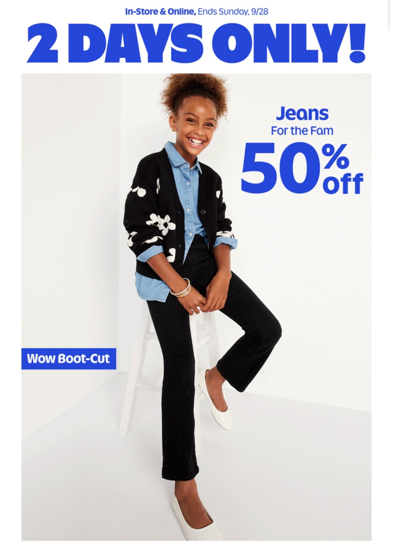 50% off jeans at old navyy

#LTKFallSale #LTKKids #LTKFamily