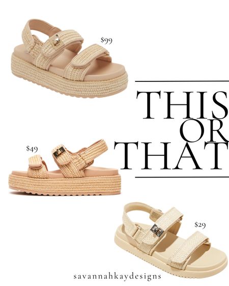 3 different options and price points for the cutest shoe this spring! 🌷

#stevemadden #amazon #nordstrom #target #sandals #platform

#LTKshoecrush #LTKSeasonal #LTKstyletip