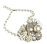 Chunky Pearl Statement Necklace, Vintage Jewelry | Amazon (US)