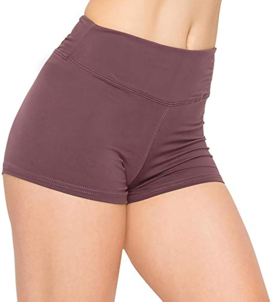 ALWAYS Women Workout Yoga Shorts - Premium Soft Solid Stretch Cheerleader Running Dance Volleybal... | Amazon (US)