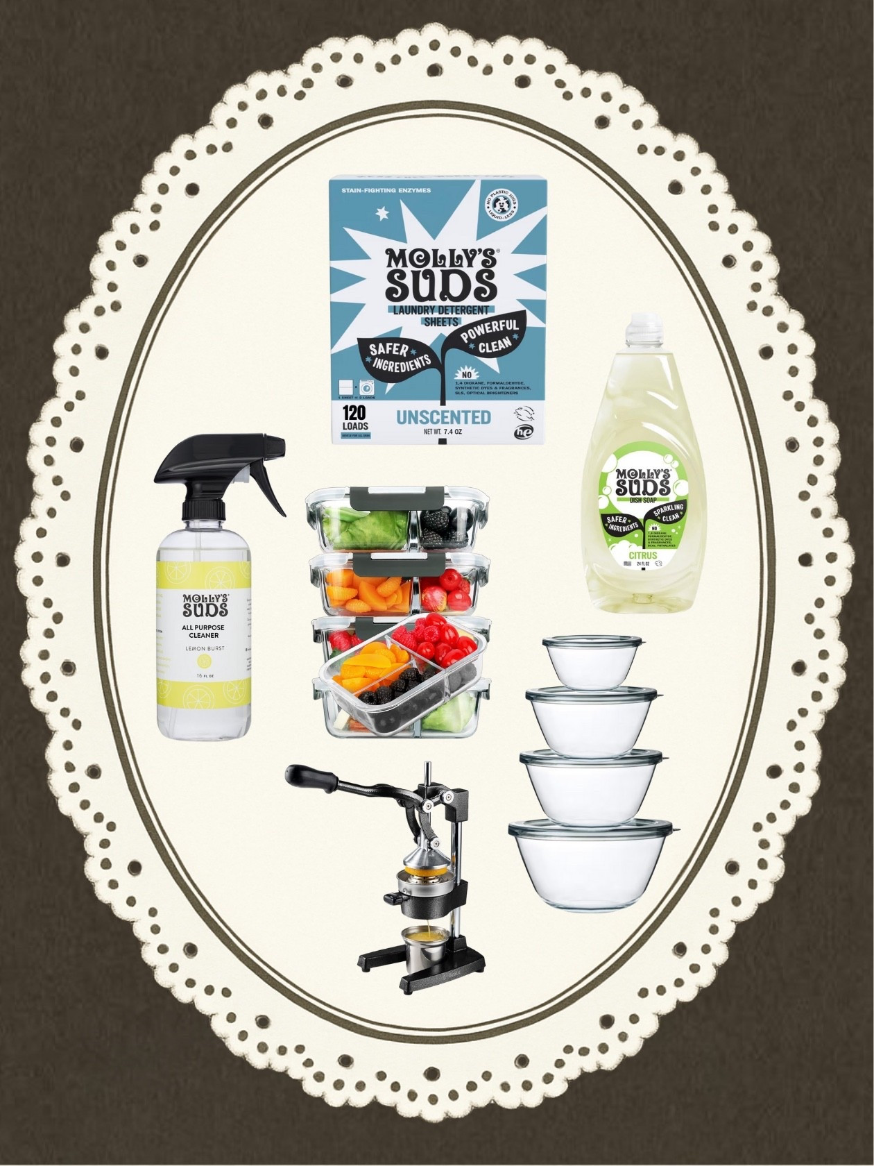 If you’re gifting for the kitchen lovers this Christmas… let’s talk non-toxic gifts that are actually useful, incredibly pretty, and guaranteed to win you “best gift giver” this year!

• Glass Storage Containers
The glow-up your fridge didn’t know it needed. They keep food fresher, look stunning, and say “I care about you AND your leftovers.”

• Glass Mixing Bowls with Lids
These do it all: mixing, storing, meal prepping, snacking, truly the overachievers of the kitchen. And yes they stack like a dream. Small joys matter! We love a good space saver!

• Stainless Steel Juicer
I love making juice especially in the summer time and making your own truly just tastes better and IS better for you! We love this one because it’s stainless steel and cast iron!

• Molly’s Suds Cleaning Supplies
My latest obsession. Clean ingredients that actually work? Revolutionary. Your kitchen will smell fresh, not like you’re walking into a chemical lab and the laundry sheets are a whole new level of satisfying!

If you want gifts that are practical, beautiful, and actually get used (not shoved in the back of a cabinet forever), these are the picks! 

Shop our LTK link in bio!

#NonToxicLiving #HolidayGiftGuide #KitchenFavorites #EcoFriendlyGifts #GlassStorage #OurPlace #HealthyHome #ChristmasGifting #SycamoreAndSageCo