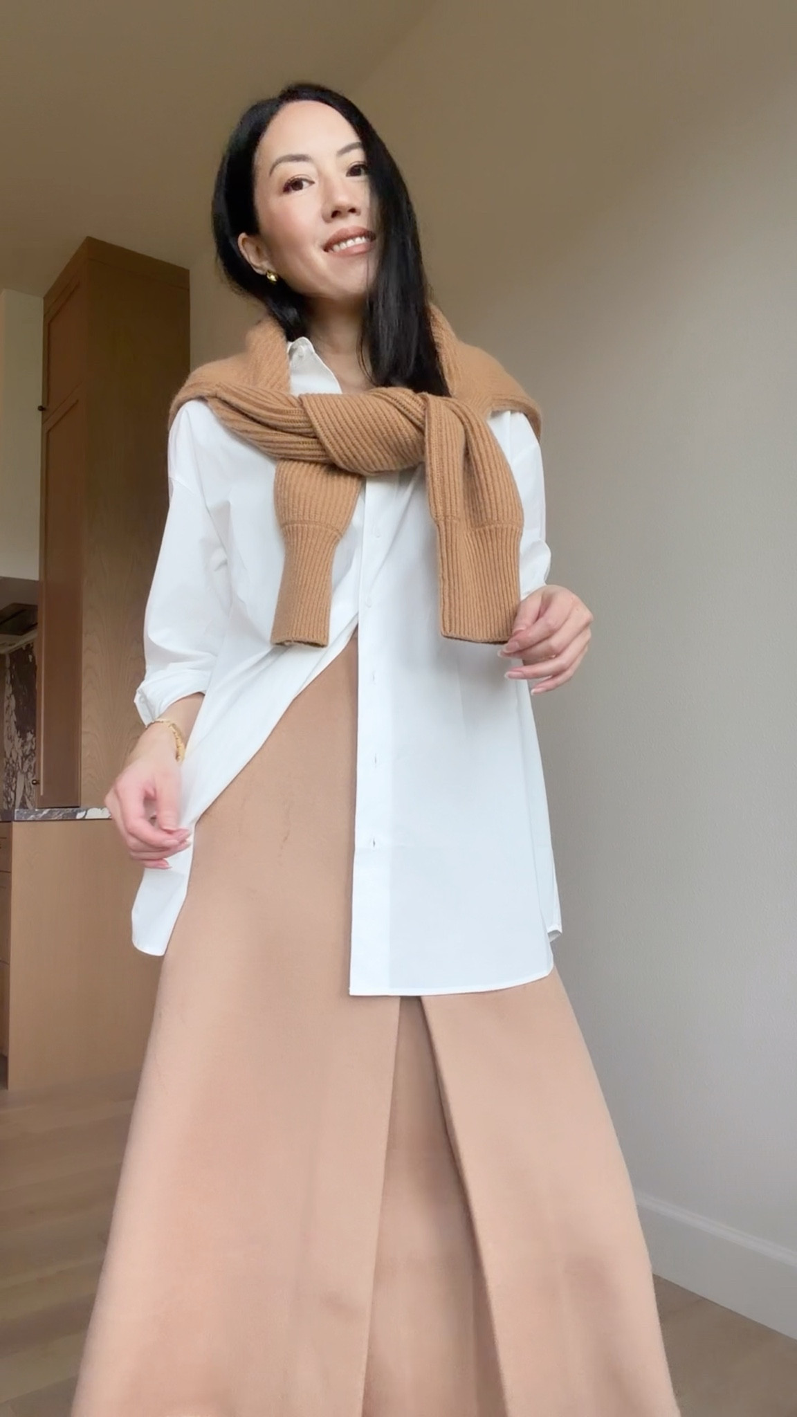 Some new pieces in 100% cotton and an 80% wool 20% cashmere 10% silk skirt! I’m wearing a Small in everything. 

@rue_sophie #ad #ruesophie #enroute 

#LTKHoliday #LTKootd #LTKWorkwear