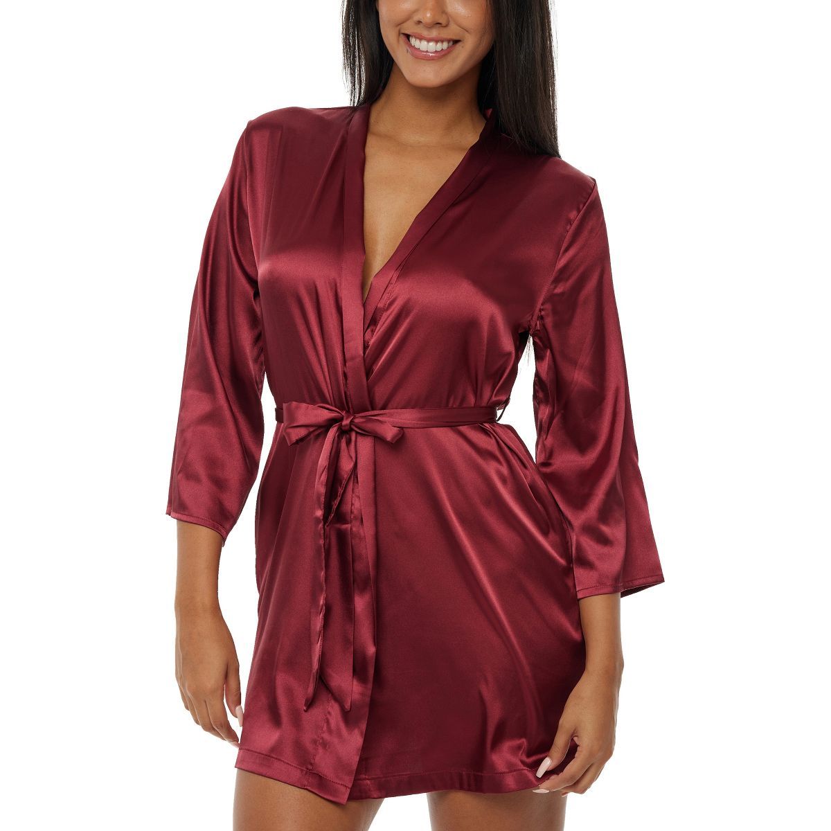Women's Short Satin Lounge Robe, Silk like Loungewear | Target