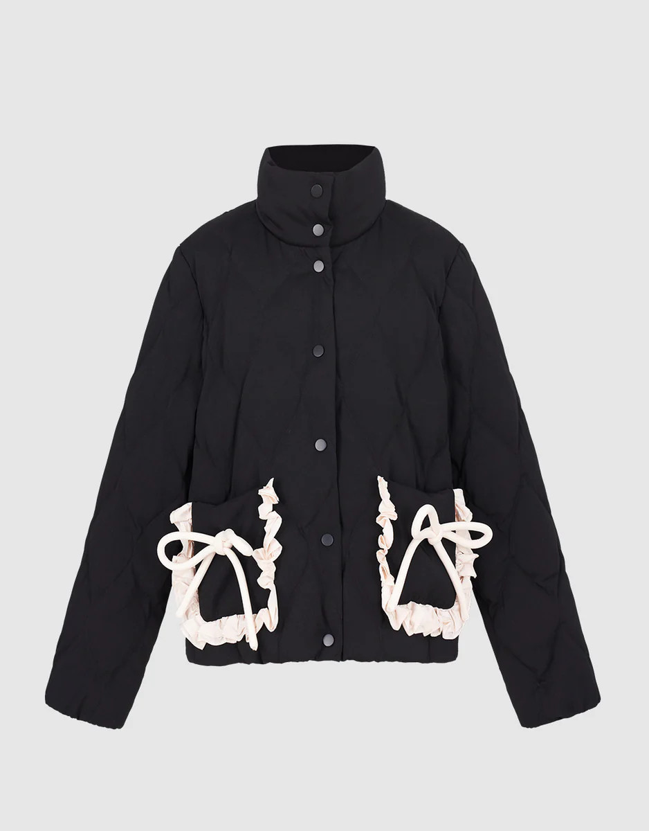 Ruffled Down Jacket | Urban Revivo