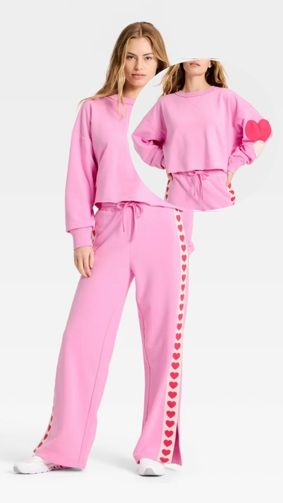 // cutest heart patchwork Valentine’s Day sweat set // 

#LTKSeasonal #LTKootd #LTKFindsUnder50