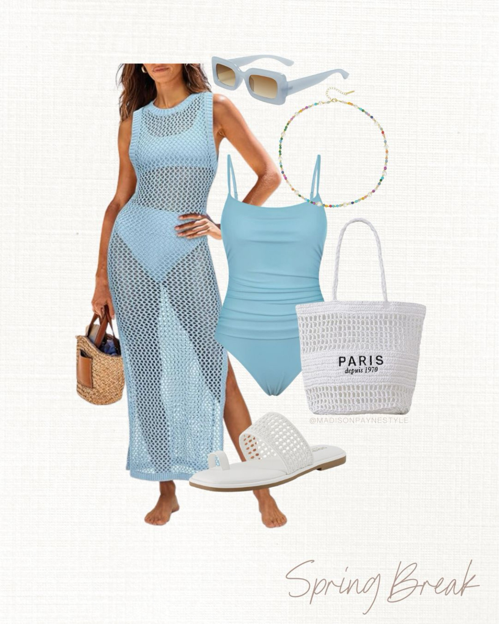 Icy Blue Spring Break Outfit 💙 Spring break is almost here and Amazon has everything you need from swimsuits and cover ups to beach bags and coolers 

Spring break, swimsuit, swimsuit cover ups, Amazon swim, Amazon swimsuit, Amazon cover up, beach bags, beach tote, Amazon beach bag, Amazon bag, sandals, Amazon sandals, spring sandals, spring outfit, Madison Payne 

#LTKSwim #LTKSeasonal #LTKStyleTip