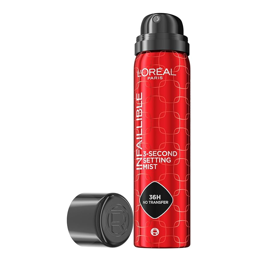 L'Oréal Paris Setting Spray, Infallible 3-Second Setting Mist for Face, Up To 36 Hour Makeup Wea... | Amazon (UK)