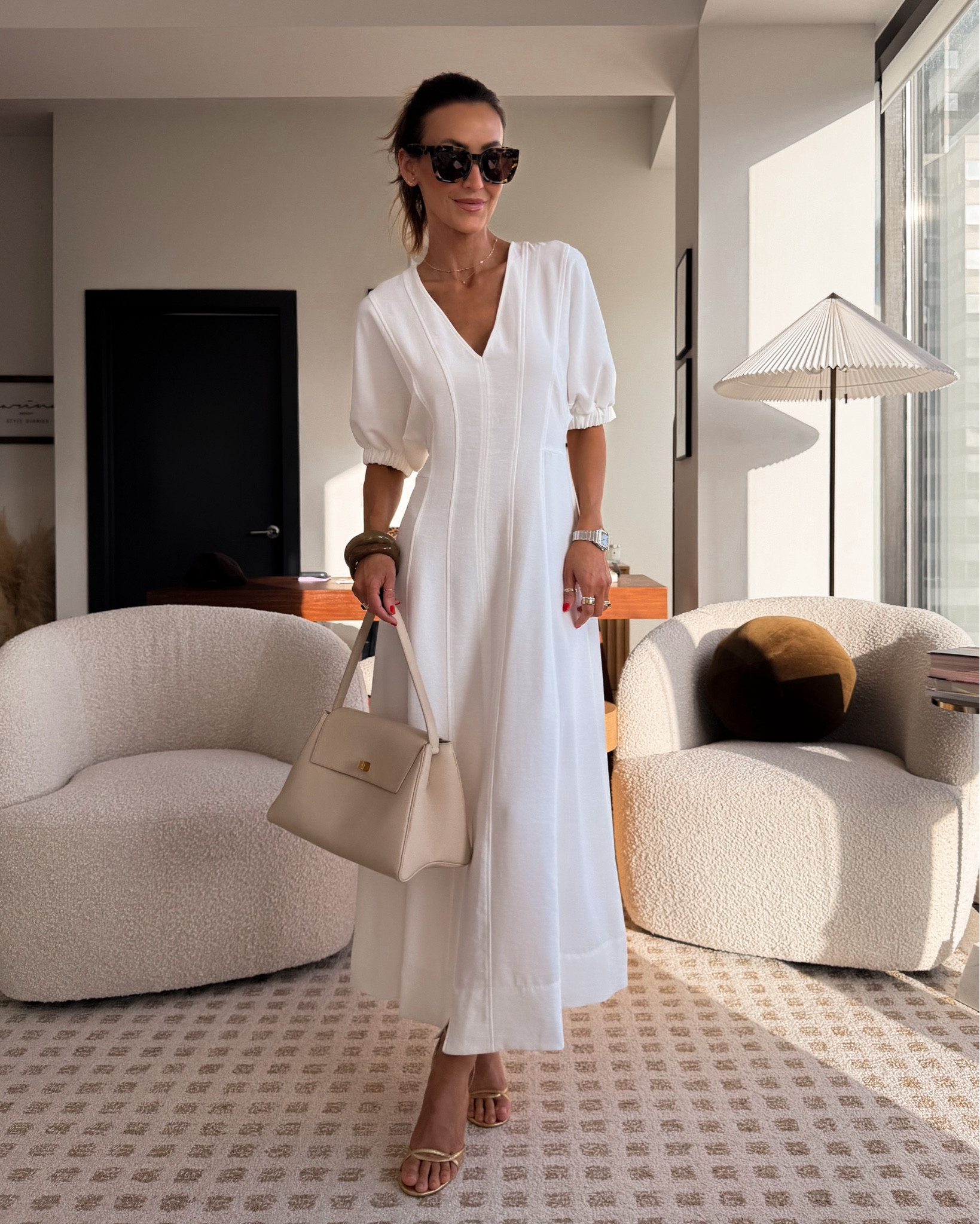 Zara white dress perfect for Easter, business casual paired with a blazer, brunch and more. Fits tts, love the cinched waist. 

#LTKSeasonal #LTKootd #LTKOver40