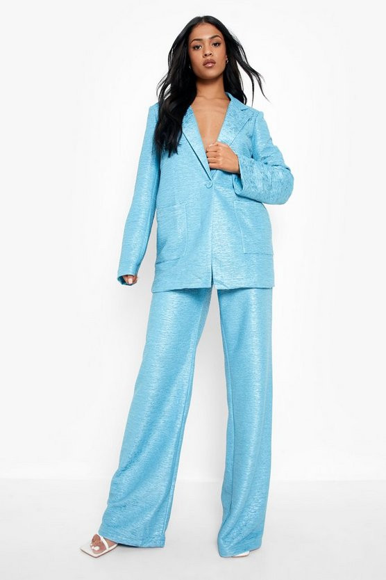 Tall Crinkle Oversized Blazer | Boohoo.com (US & CA)
