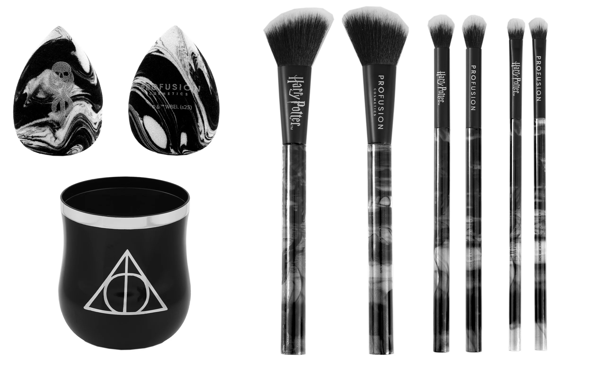 Profusion Cosmetics Harry Potter Deathly Hallows™ Blend Makeup Brush & Sponge Set - 5 pc | Walmart (US)