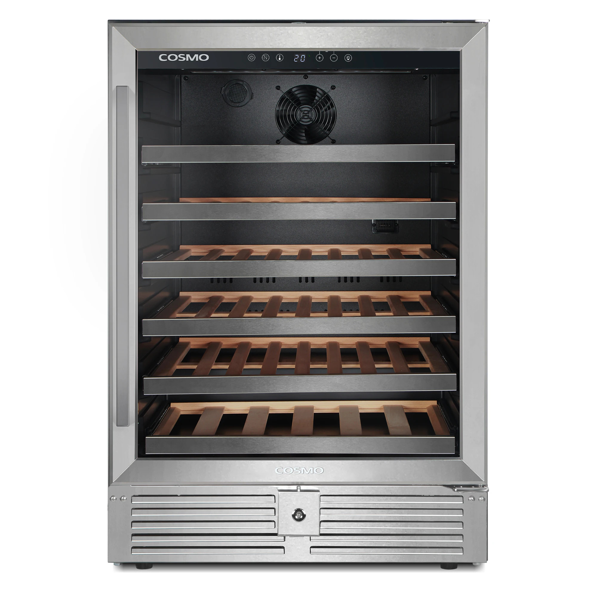 Cosmo 24-in W 52 -Bottles Stainless Steel Built-in/Freestanding Indoor Wine Cooler one_size | COS-24BIWCS | Lowe's