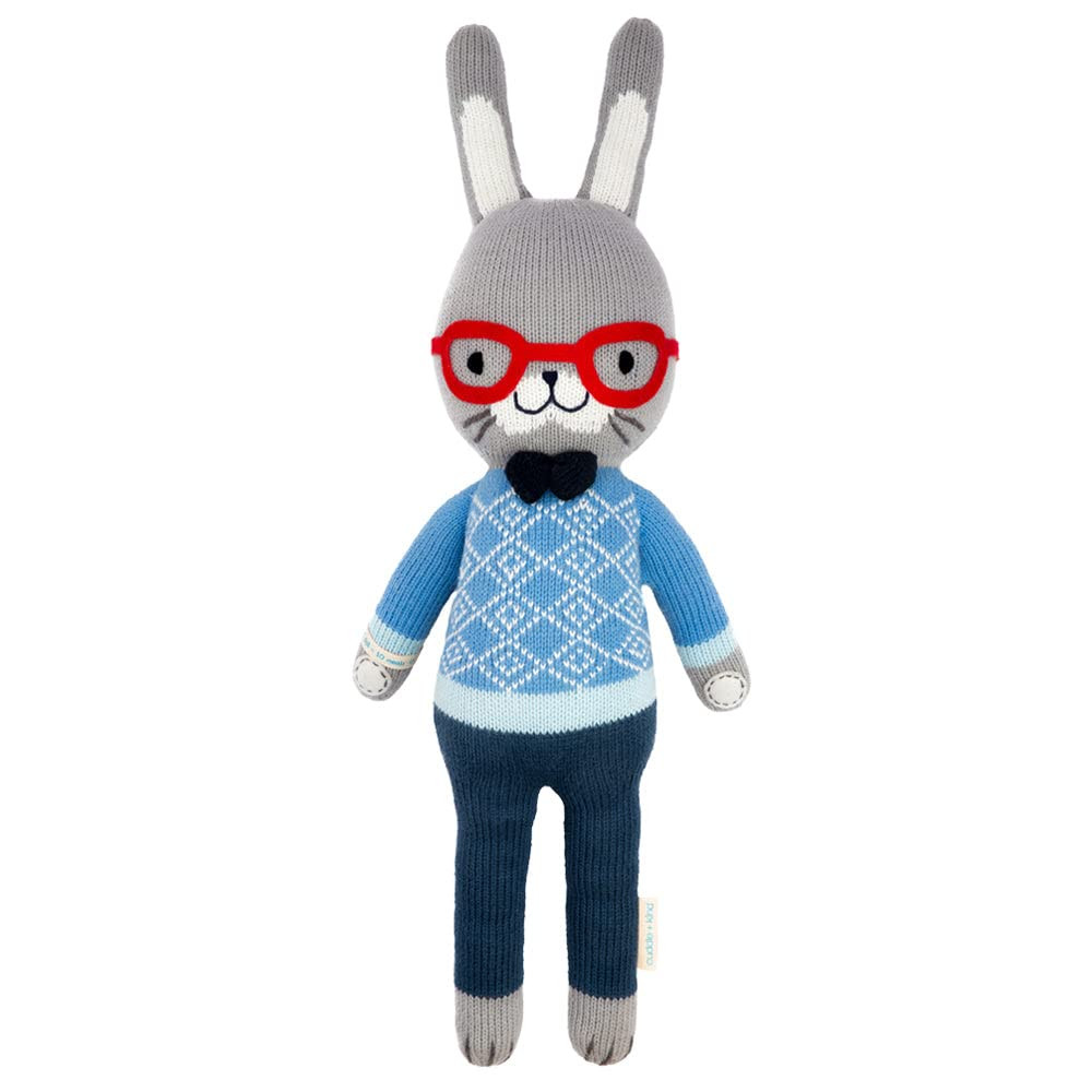 cuddle + kind Benedict The Bunny Little 13" Hand-Knit Doll – 1 Doll = 10 Meals, Fair Trade, Hei... | Amazon (US)