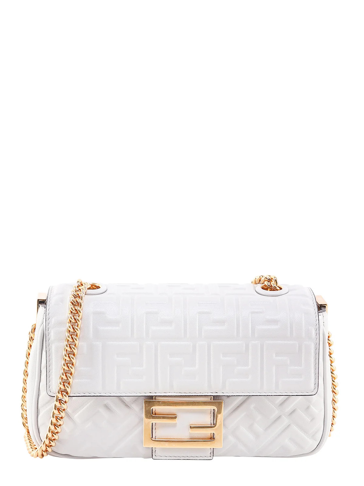 Fendi FF Motif Chained Shoulder Bag | Cettire Global