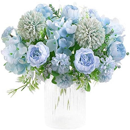 KIRIFLY Artificial Flowers, Fake Peony Silk Hydrangea Bouquet Decor Plastic Carnations Realistic ... | Amazon (US)