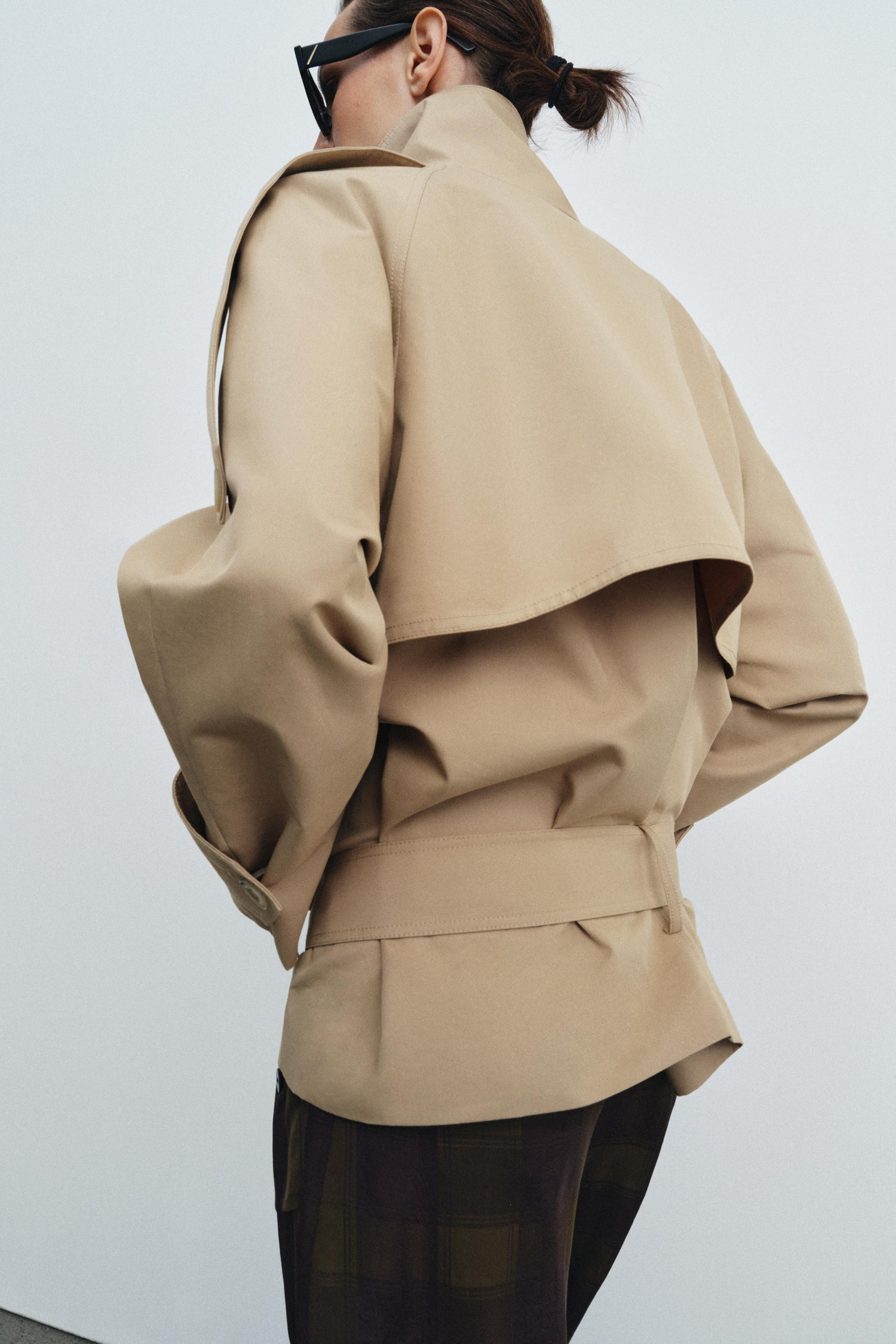 SHORT HIGH NECK TRENCH COAT ZW COLLECTION | Zara US