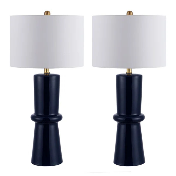 Eleanor 31" Navy Blue Table Lamp Set | Wayfair North America