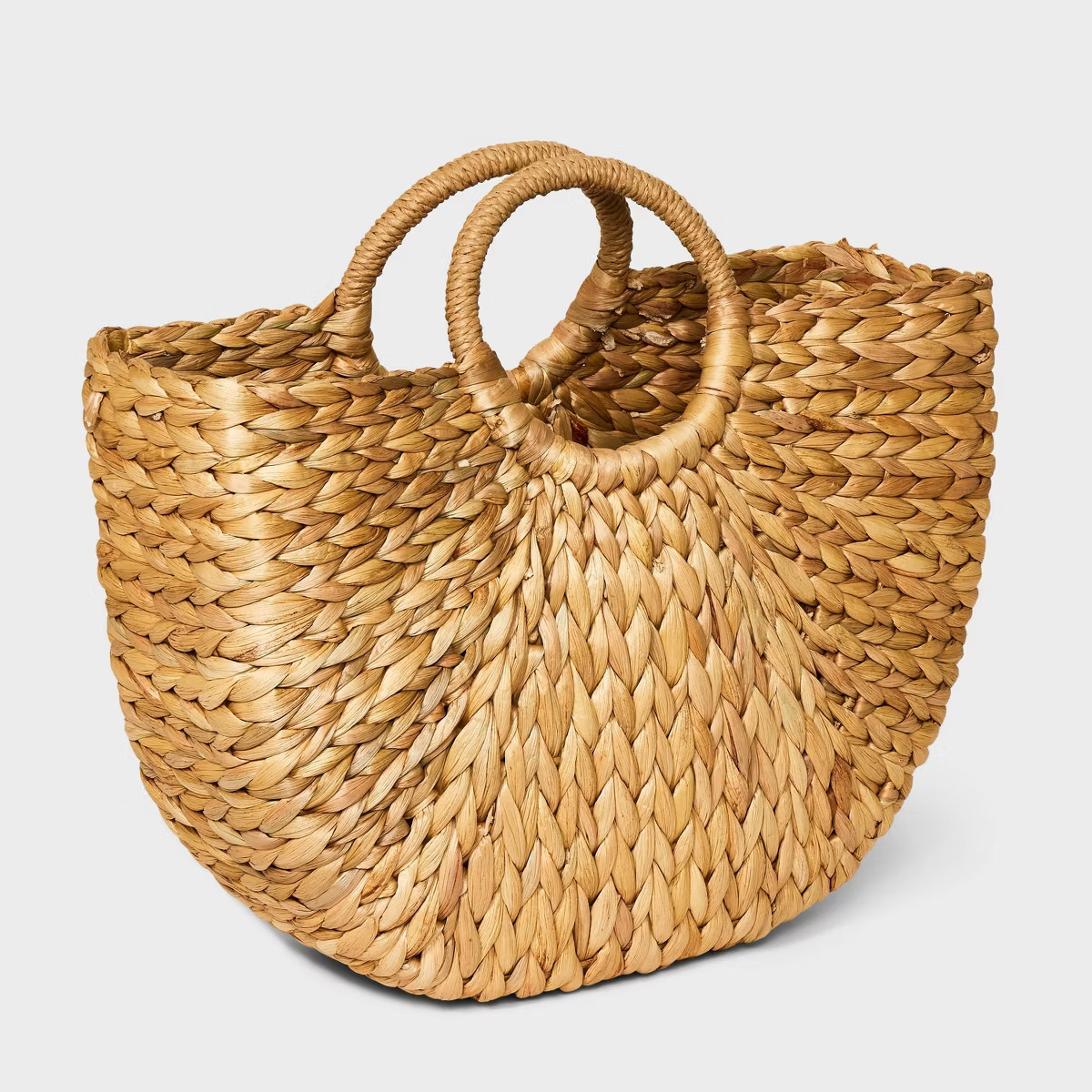 Large Handheld Straw Tote Handbag - A New Day™ Beige | Target