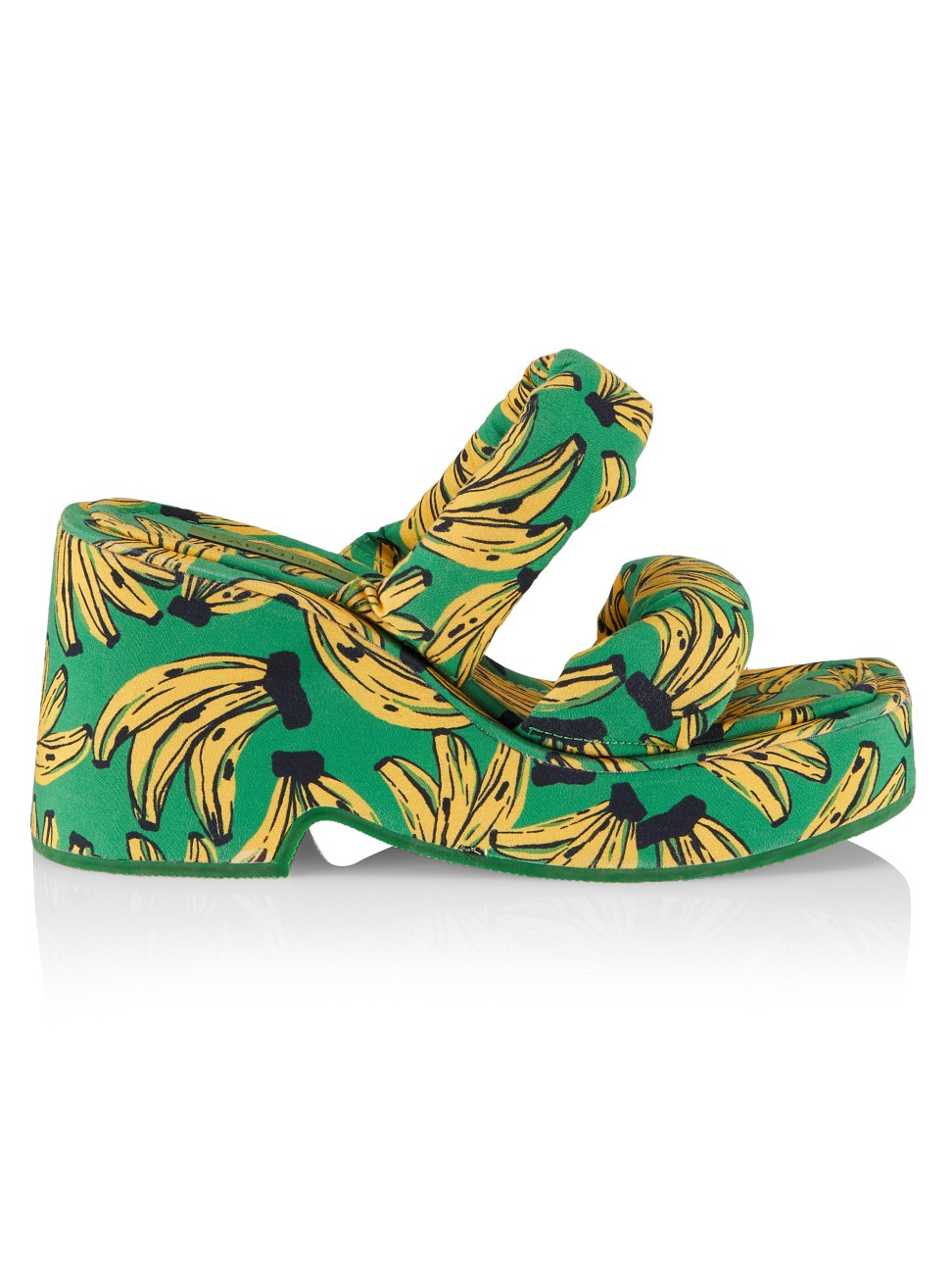 Women's Banana Bossa Puffy Platform Sandals - Boss Banana Green - Size 5 - Boss Banana Green - Size  | Saks Fifth Avenue