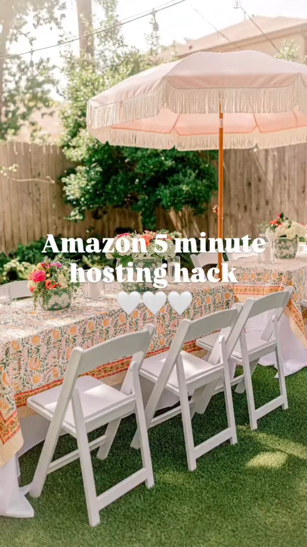 ✨the easiest five minute hosting hack that will instantly update your event 🎉  I’ve used these pretty block print tablecloths for baby showers, kids birthday parties, couples showers, engagement party, etc.! the folding table instantly adds extra seating or serving space. It also works great as a cake or gift table. Plus you fold it up for easy storage and it’s all reusable! ✨ #HostingHack #AmazonHack #partyideas

#LTKSeasonal #LTKFindsUnder100 #LTKHome