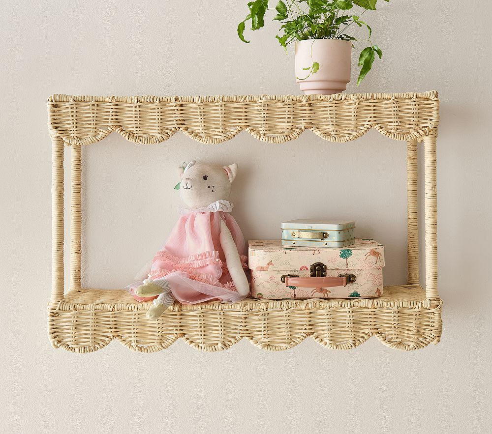 Palmer Scalloped Tiered Shelf (24"x 16") | Pottery Barn Kids