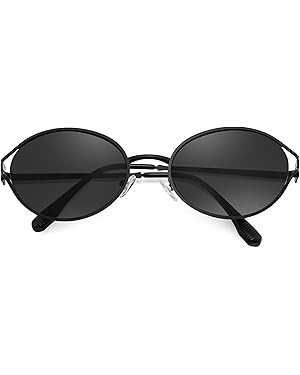 FEISEDY Retro Oval Small Sunglasses for Women Men 90s Trendy Classic Y2K Frame Round Shades UV400... | Amazon (US)