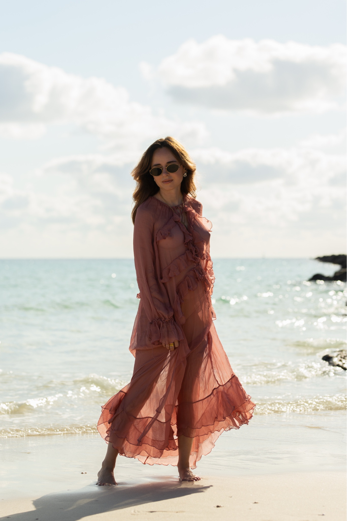 Sheer perfection 🌸

With the rise of the iconic Chloe girl, bohemian silhouettes are back in a big way. Sheer styles are also having a major moment and will continue for the next few years, so I wore this dress without the lining. This look is perfect for a European getaway, date night, strolling the city, and can even be rocked as a beach cover up. 

#european
#eurotrip 
#miami