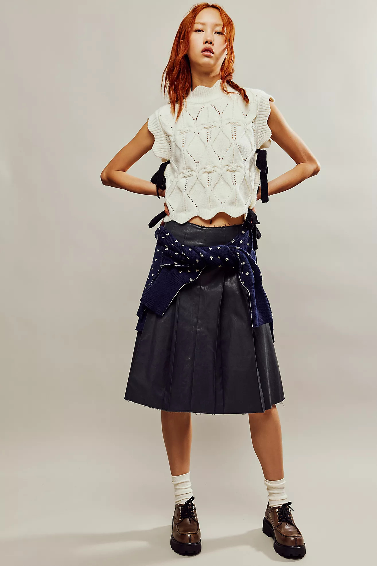 Softly Scalloped Knit Bib Top | Free People (UK)