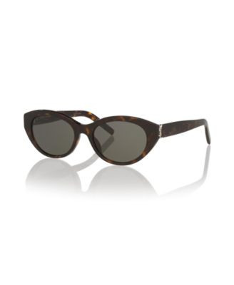 Saint Laurent Women's Round Acetate Sunglasses with Tinted Lenses, Sl M148 - Tortoise | Macy's