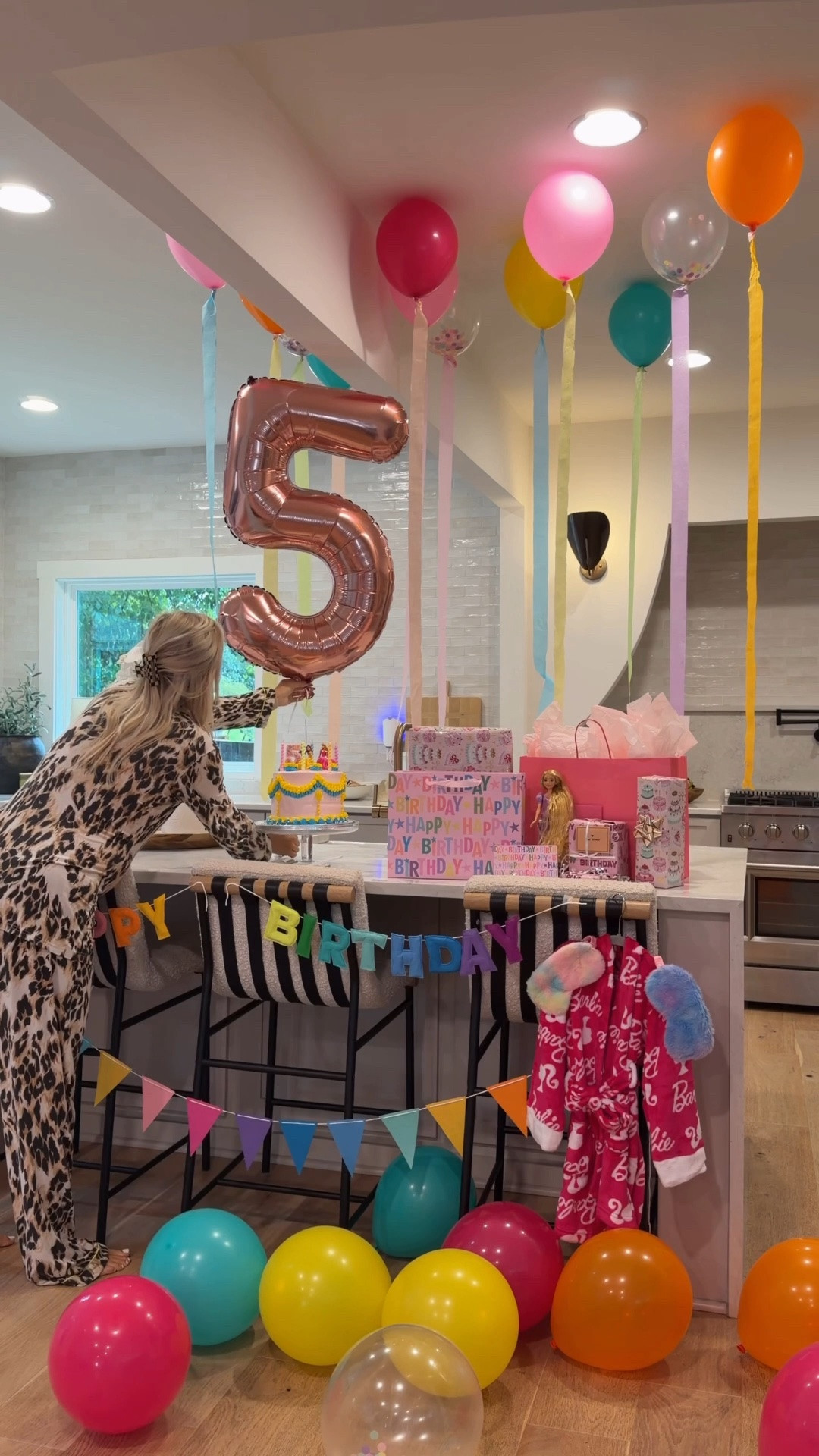 5th Birthday Setup for my Daughter // everything is from Amazon! My pajamas are In My Sundays (this print is sold out) and the cake is from Publix (it’s called their Enchanted Disney Princess Celebration Towering Tier Cake)

#LTKmomlife #LTKKids #LTKvlog