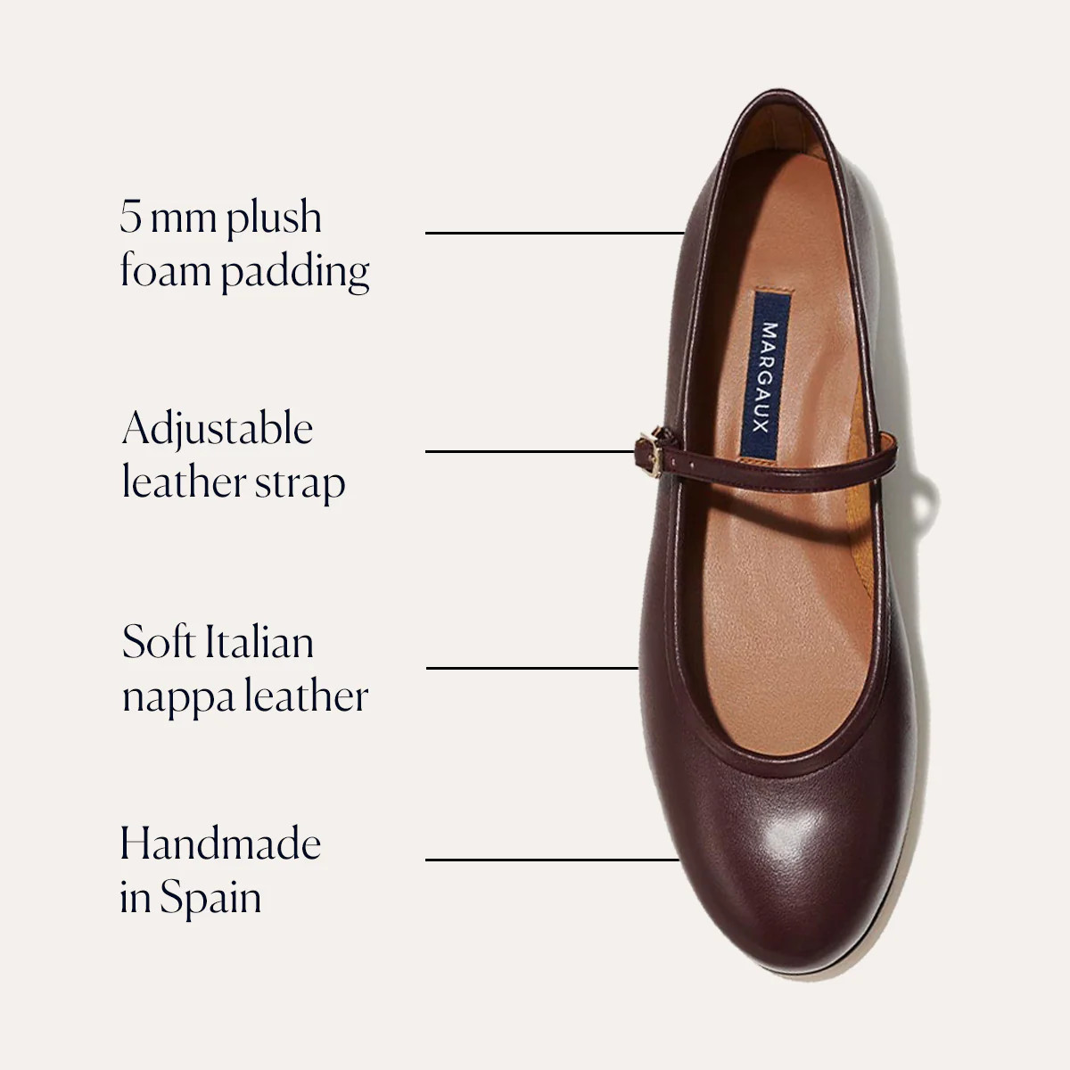 The Demi Jane - Burgundy Nappa | Margaux